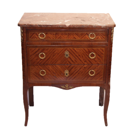 Petite French Parquetry Commode